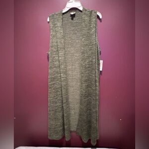 NWT- Lularoe- Sleeveless Green Joy Size Large.